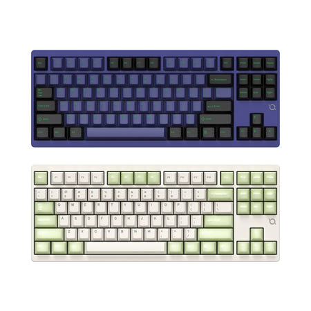 COX CF87 유무선 기계식 네온 메카 바이올렛 (덕킹축)