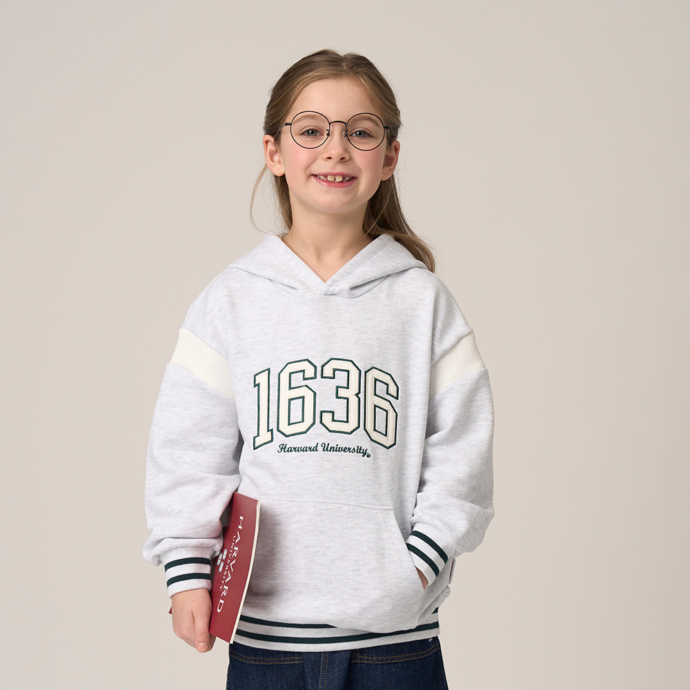 하버드키즈 세미오버핏 포켓 후드티셔츠 B5S021 - 상세 이미지 2