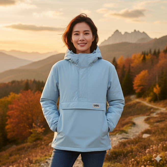 네파 여성 겨울 방풍 패딩 아웃도어 바람막이 점퍼 - 메인 이미지