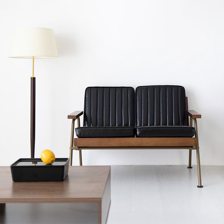 네르센 소파 2인 YN131 브라운 2667.4888, 2인용