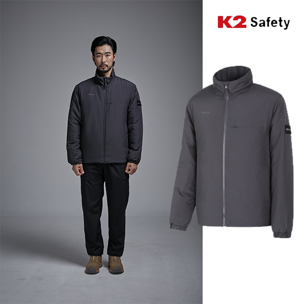 K2 세이프티 경량 패딩 k2 패딩 겨울 점퍼 남자 작업복 등산 워크웨어 F2104 이미지 6