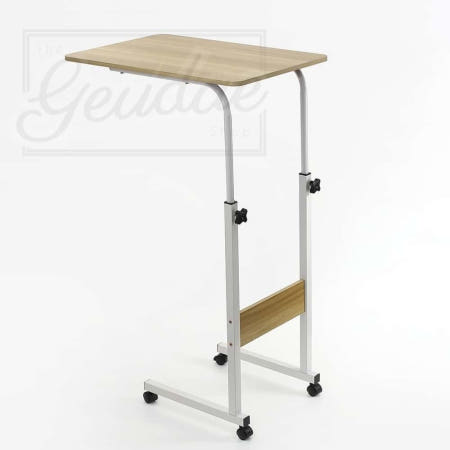 그대여 내추럴 높이조절 사이드 테이블 기본형 1인용원목테이블 노트북책상 미니티테이블