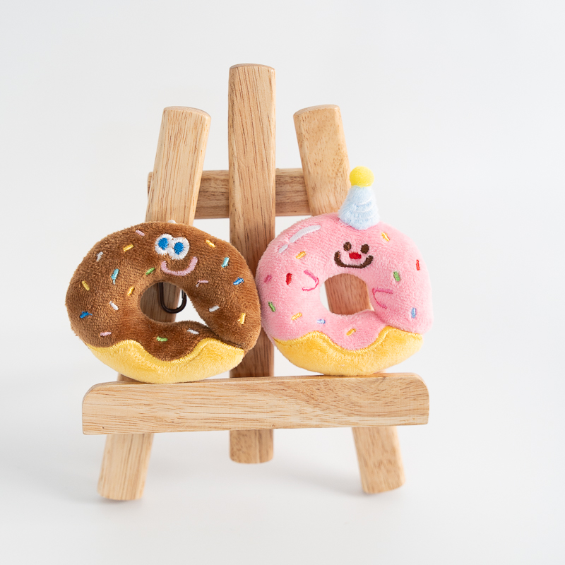 벤쿠쿠 맛있는 도넛 스마일 백참 키링 가방 에어팟 차키 열쇠고리 키링 - 상품 이미지