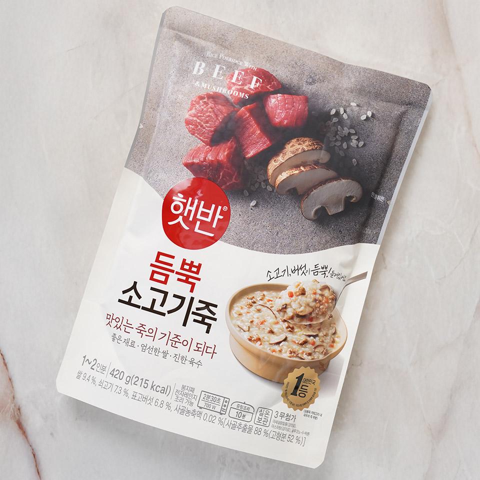 메가마트 CJ 햇반 듬뿍 소고기죽 420g - 상세 이미지 2