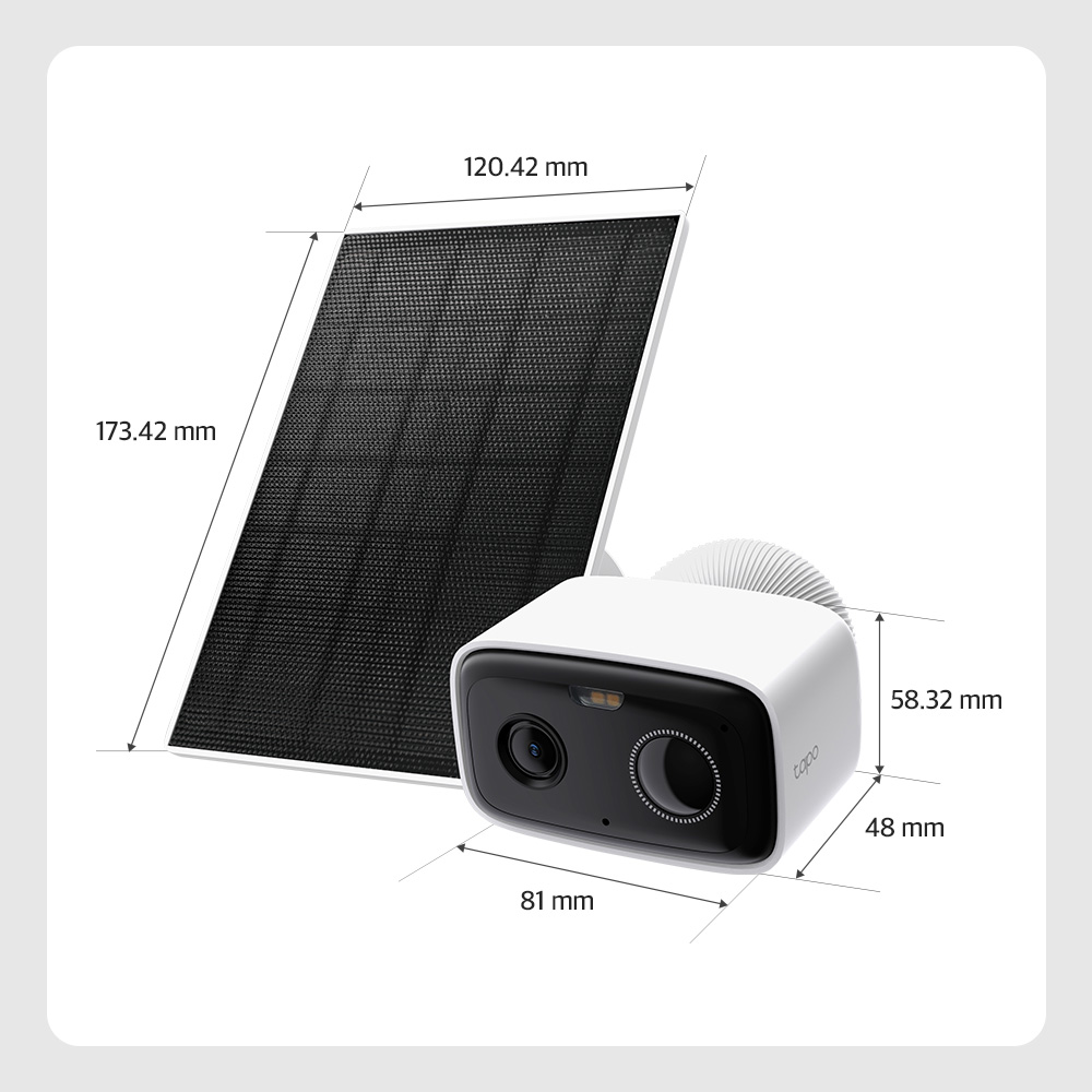 티피링크 Tapo C400 KIT 200만화소 태양광충전 야간 풀컬러 무선 배터리 실외용 방수 카메라 CCTV - 상세 이미지 2
