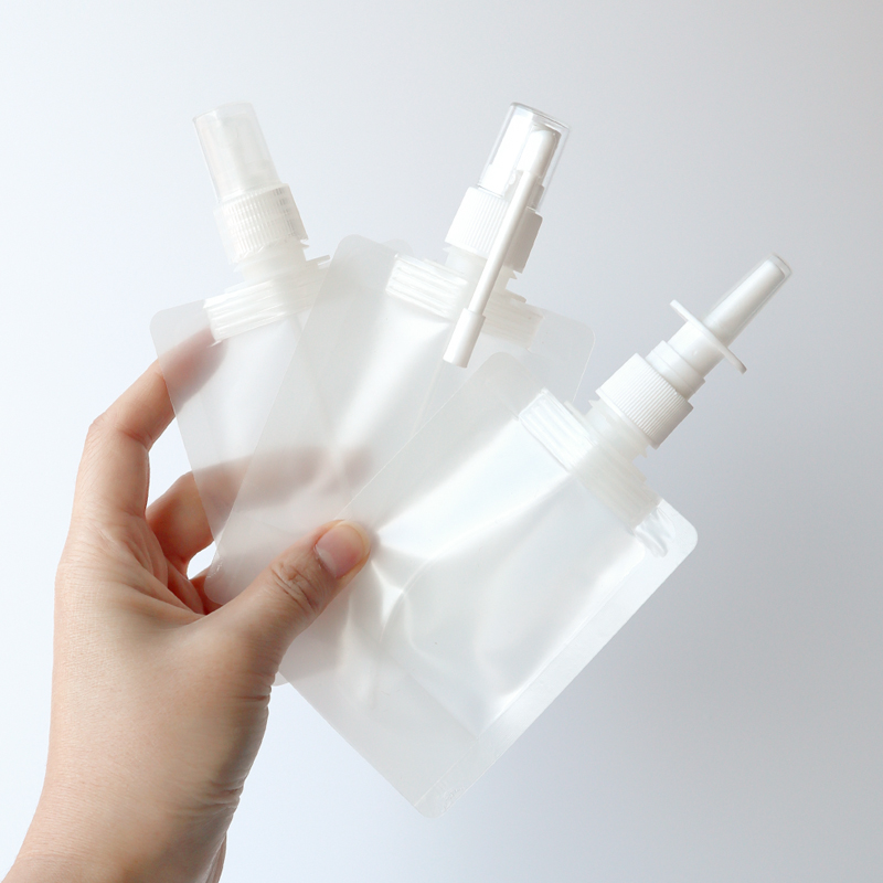 여행용 휴대용 화장품 식염수 소분 분무 용기 미스트 스프레이 파우치 공병 3종 50ml - 상세 이미지 4