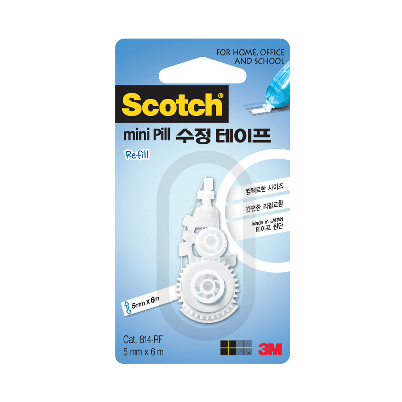 3M 스카치 미니필 수정테이프 리필 814R(5x6M) 6입 - 상품 이미지