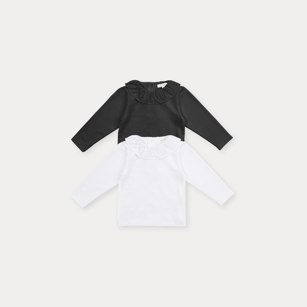 빌리 아멜린 프릴 카라 티셔츠-2color (1-4Y) - 상세 이미지 5