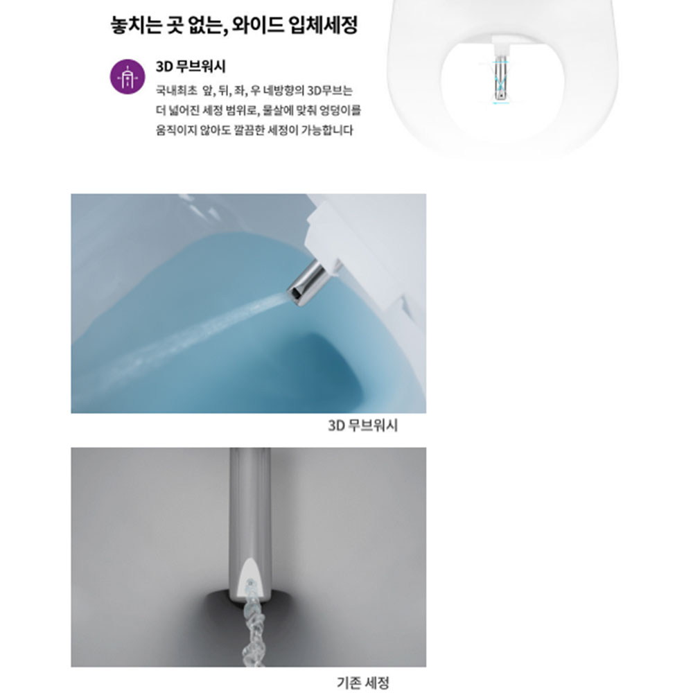 노비타 살균 프리미엄 자동 물내림 방수비데 BD-H900HS (뉴트럴 실버)기사방문설치 이미지 7