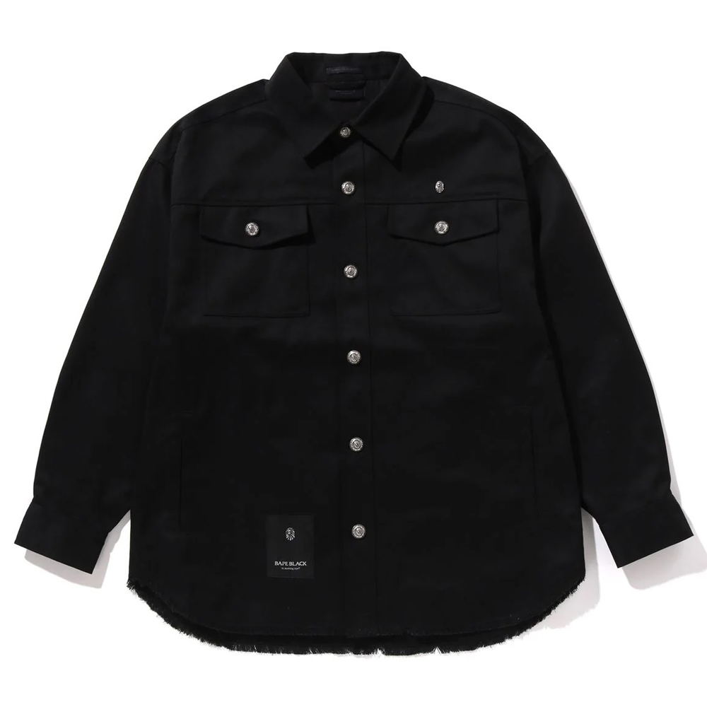 베이프 셔츠 HEAD TWEED TRIMMED SHACKET 1 1L70-140-310 - 메인 이미지