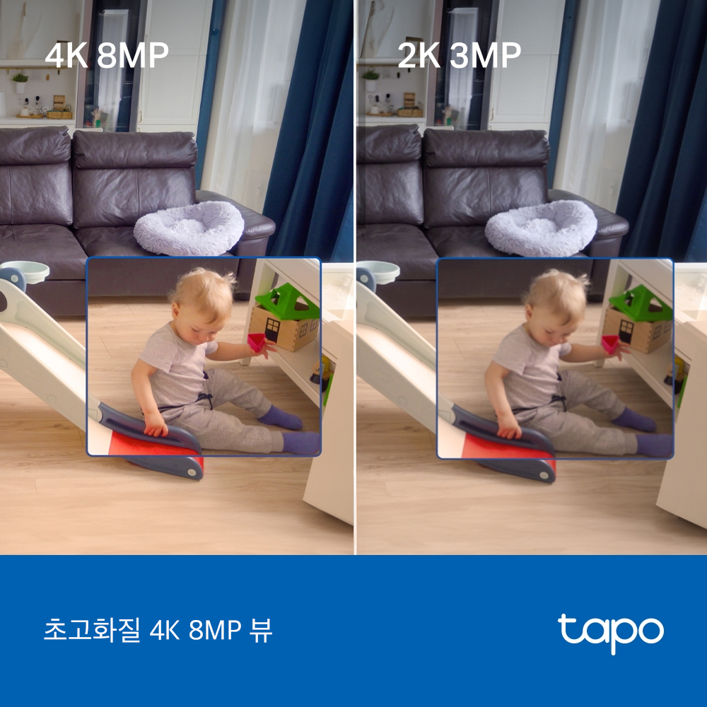 티피링크 Tapo C260 800만화소 가정용 카메라 홈캠 펫캠 베이비캠 아기 실시간 카메라 스마트폰 CCTV - 상세 이미지 3