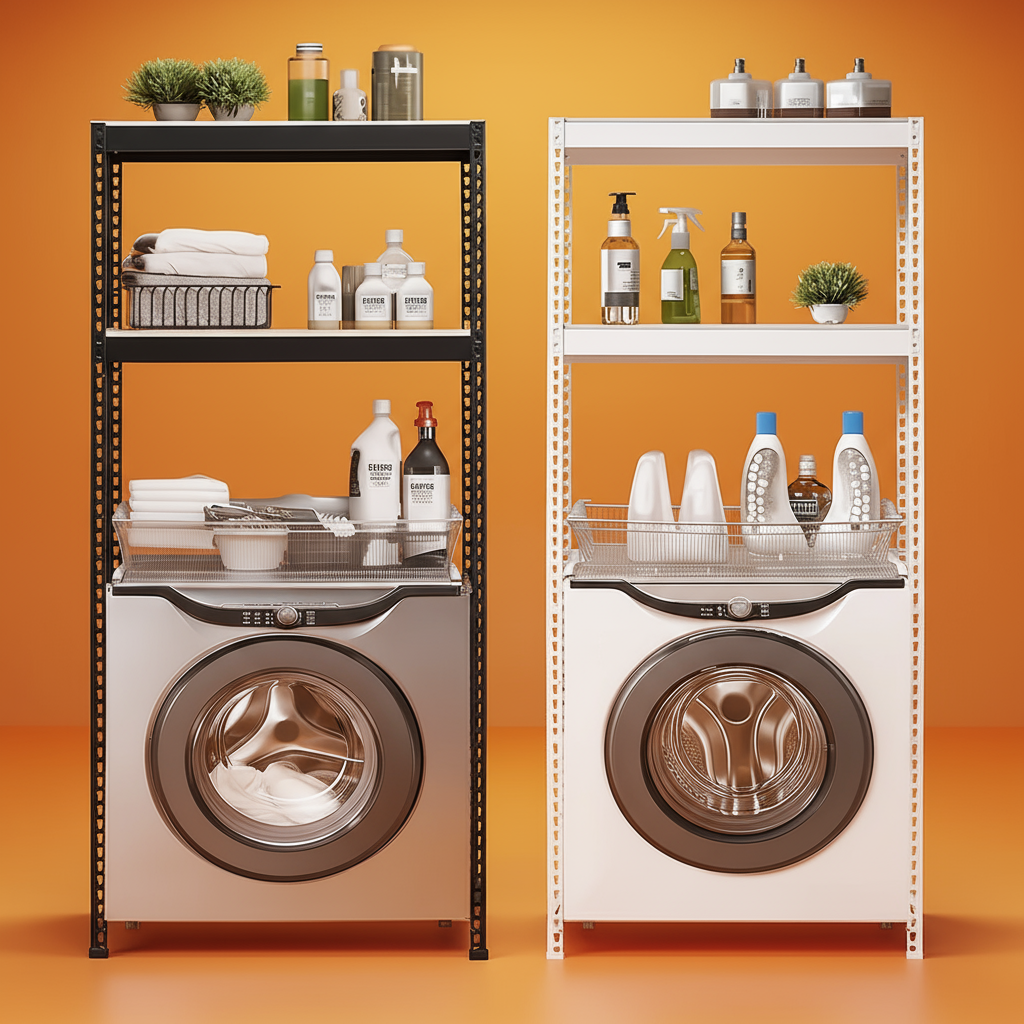 세탁기선반 스피드랙 통돌이 드럼 건조기 김치냉장고 선반 무볼트 렉 600300900 2단