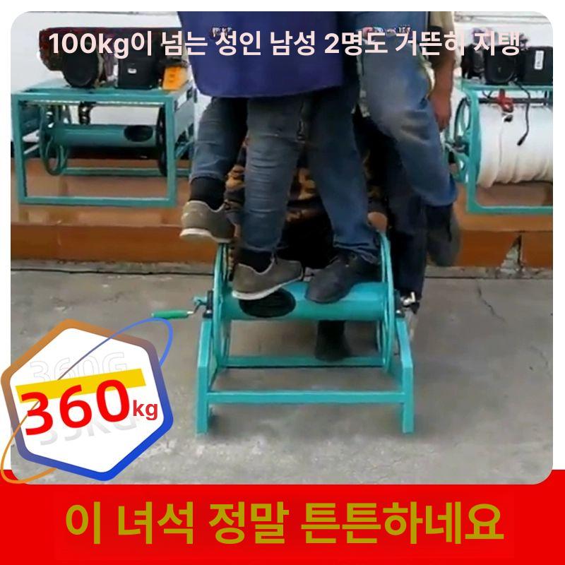 이동식 호스릴 줄꼬임방지 호스 감는기계 워터릴 A자형 100m 호스 릴 본체만 - 상세 이미지 4
