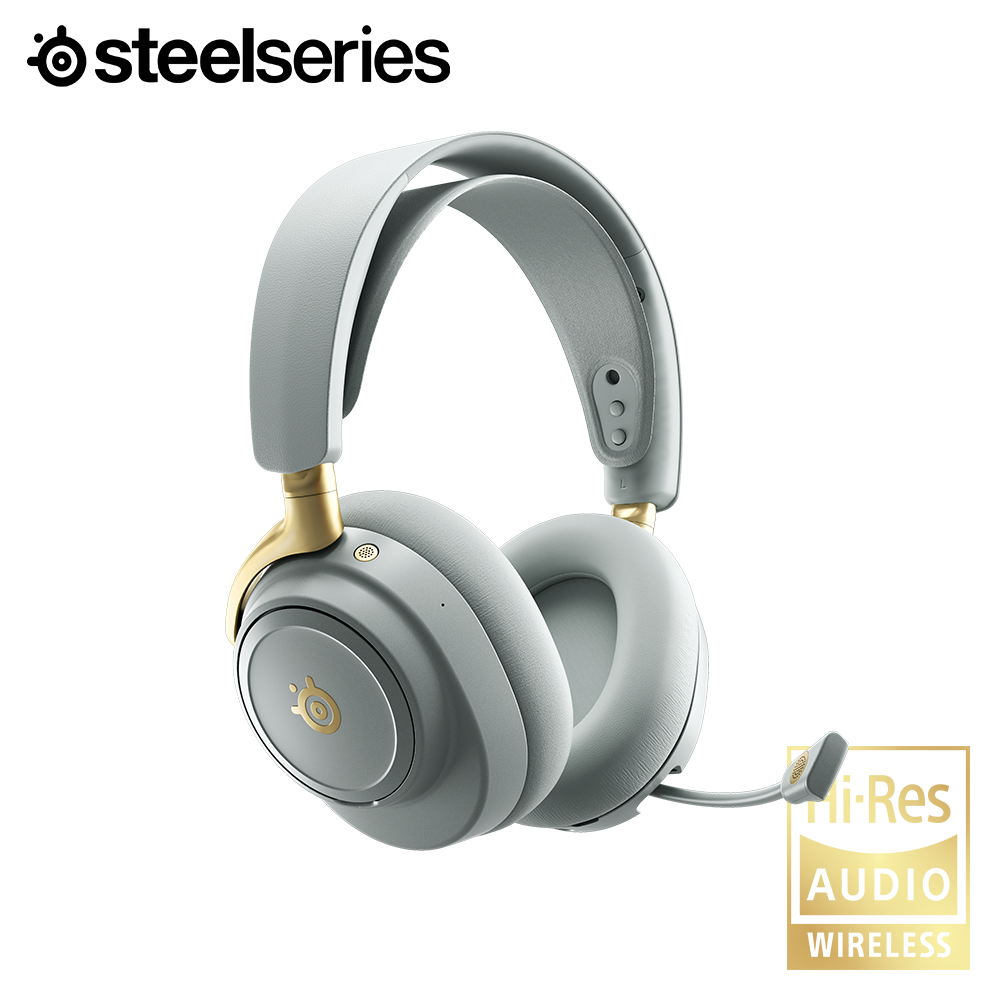 [거치대/배터리팩 증정] 스틸시리즈 Arctis Nova Elite 무선 게이밍 헤드셋 세이지/골드 상세 이미지 5