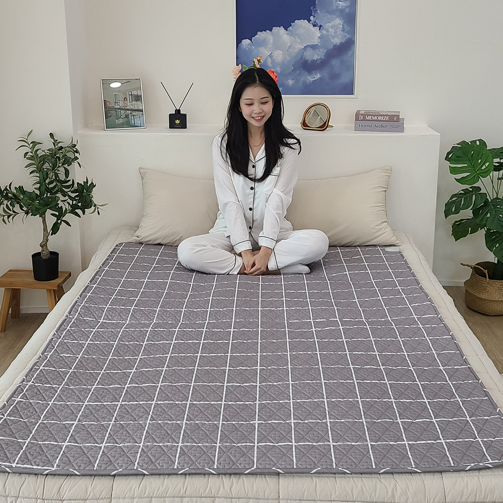 한일의료기 카본 탄소매트 전자파없는 전기매트 전기장판 온열매트 1인용 2인용 싱글