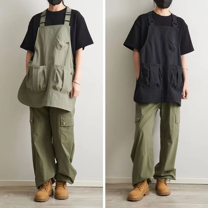 꽃집 앞치마 공방 방수앞치마 화방 작업 에이프런 그린