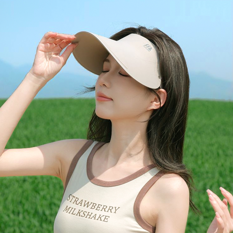 여름 햇빛 자외선 차단 경량 여성 물놀이 모자 심리스밴드 에어 라인 썬캡 이미지 8