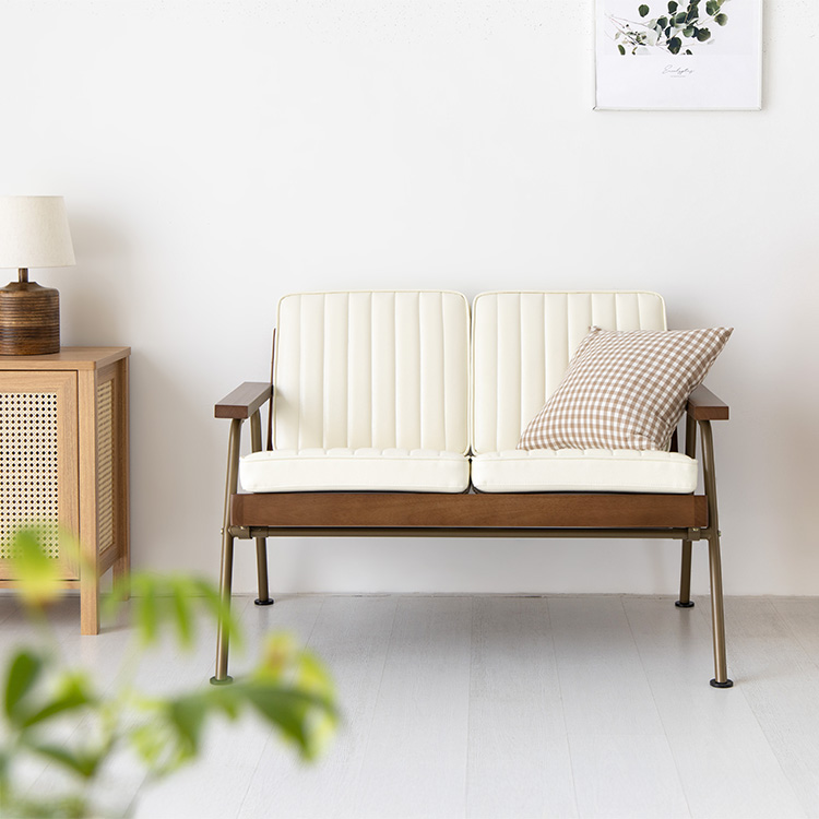 네르센 소파 2인 YN131 브라운 2667.4888, 2인용