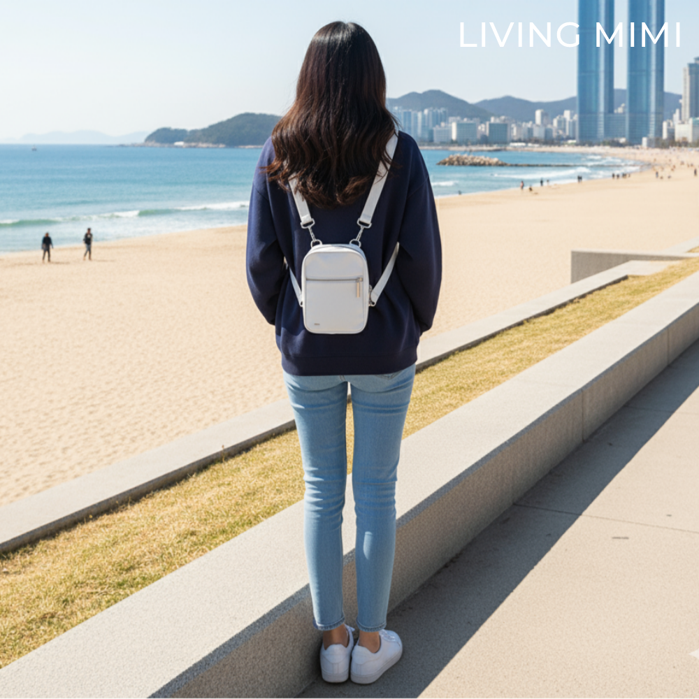 리빙미미 여행용 크로스백 유럽여행가방 슬링백 가벼운 여성 미니백 해외 핸드폰 안티스키밍