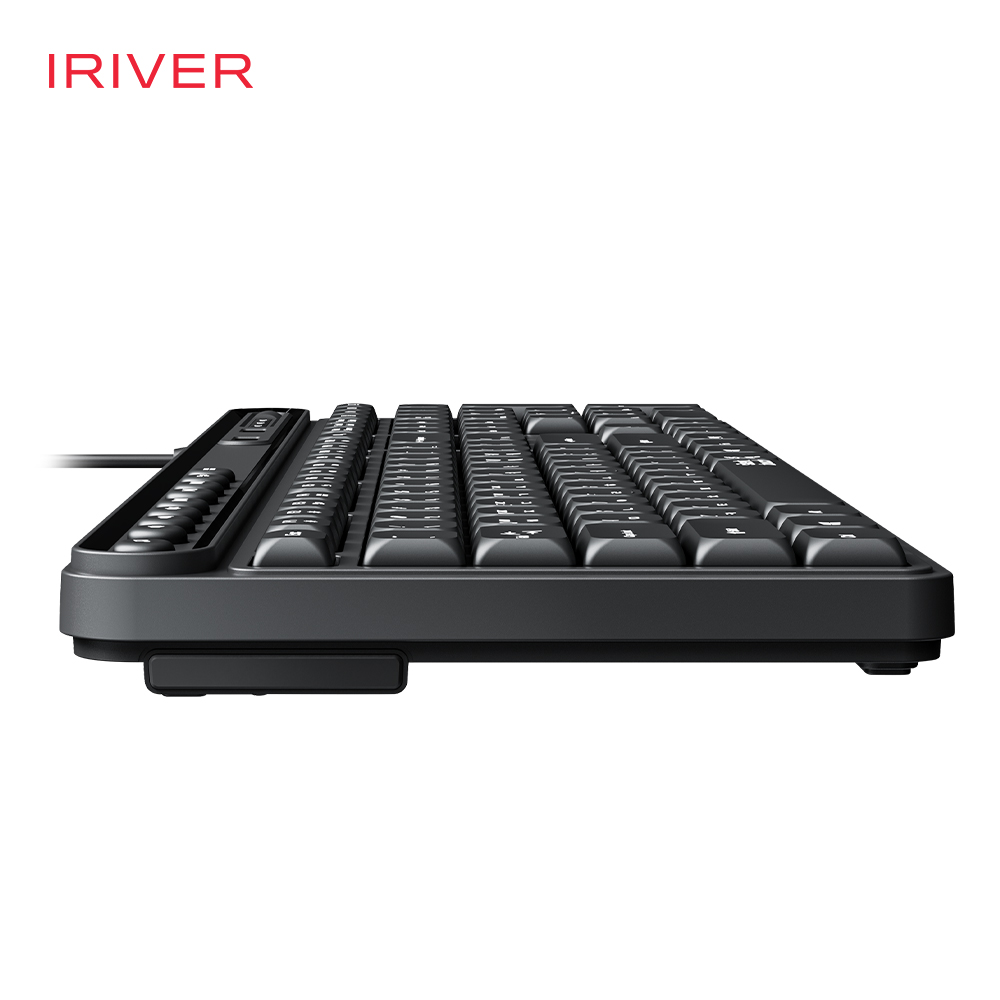 아이리버 항균 2PORT HUB 무소음 유선 키보드 K601U 블랙 - 상세 이미지 5