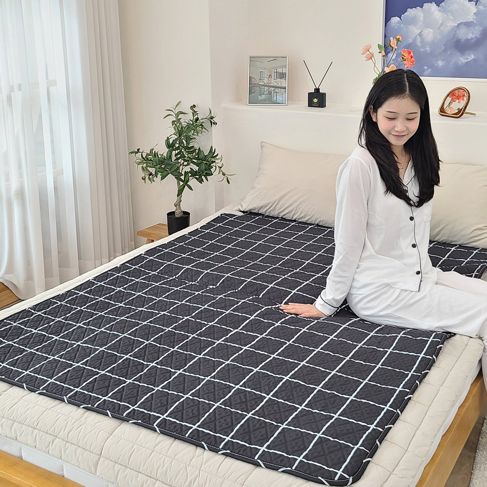 한일의료기 카본 탄소매트 전자파없는 전기매트 전기장판 온열매트 1인용 2인용 싱글