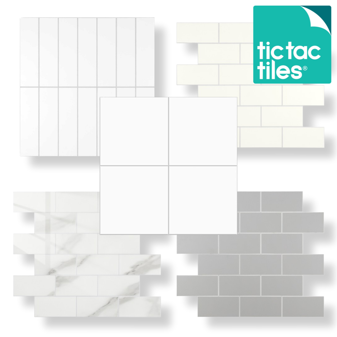 틱택 듀러블타일 6가지패턴 붙이는 주방 스티커타일 DIY 셀프인테리어