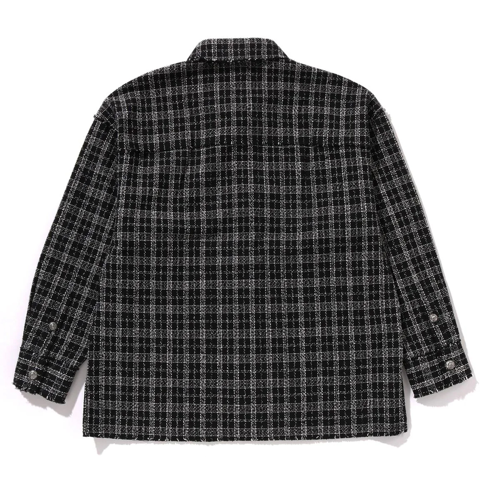 베이프 셔츠 TWEED CHECKER SHACKET 1L70-140-308 - 상세 이미지 2