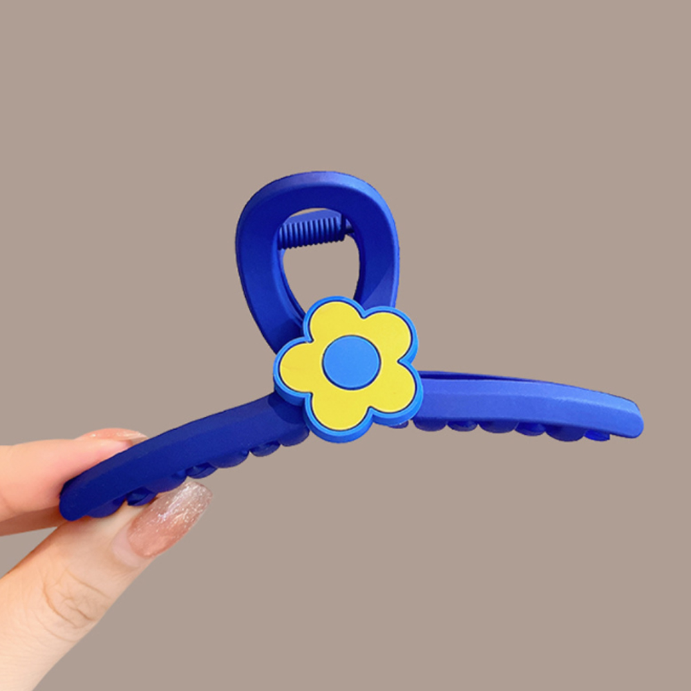 대형 블루 클립 헤어 머리핀 큐티 엑세서리 올림머리 왕집게 4종 이미지 8