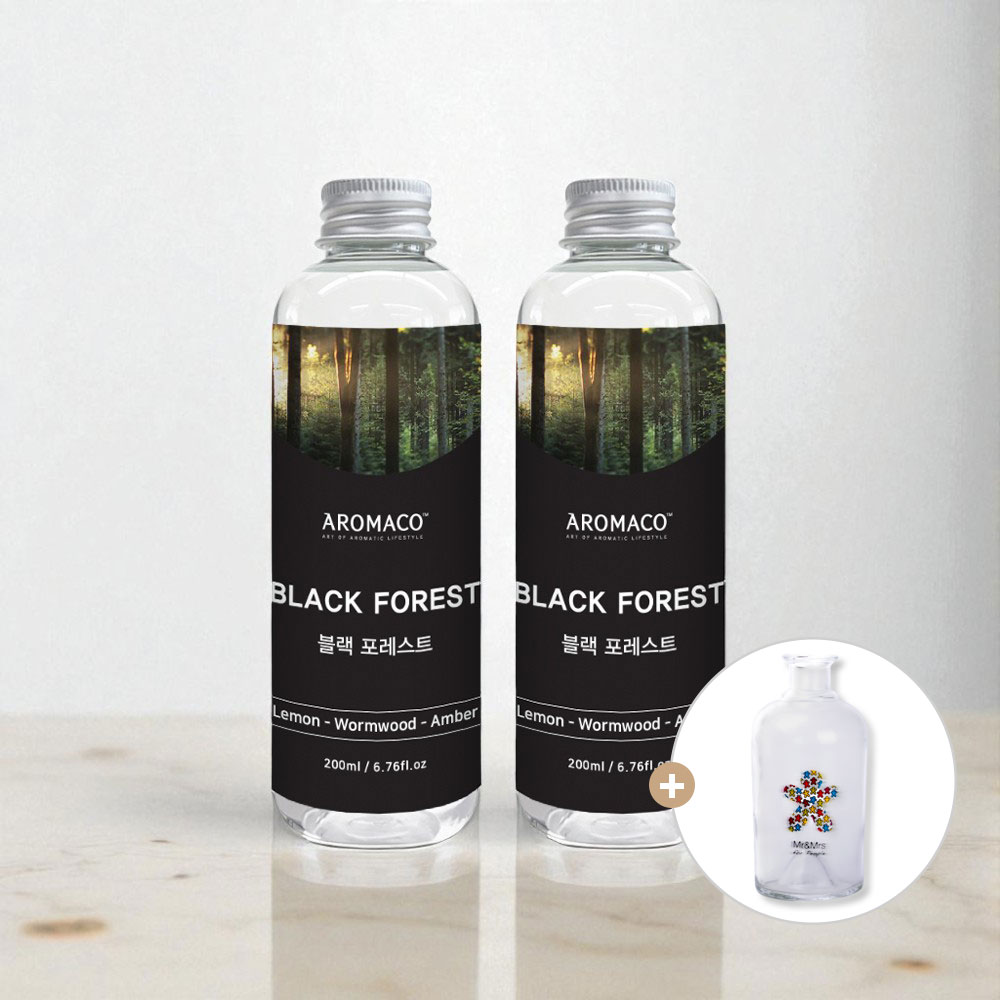 아로마코 디퓨저 리필오일 200ml x 2개 블랙포레스트 (공병 증정)