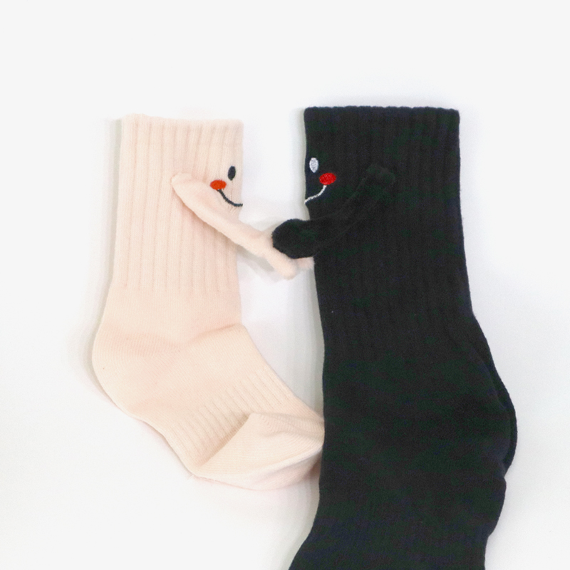 가까이가면 손잡는 양말 마그네틱 다가오면 자석 특이한 커플 패밀리 양말 S/M/L - 상세 이미지 5
