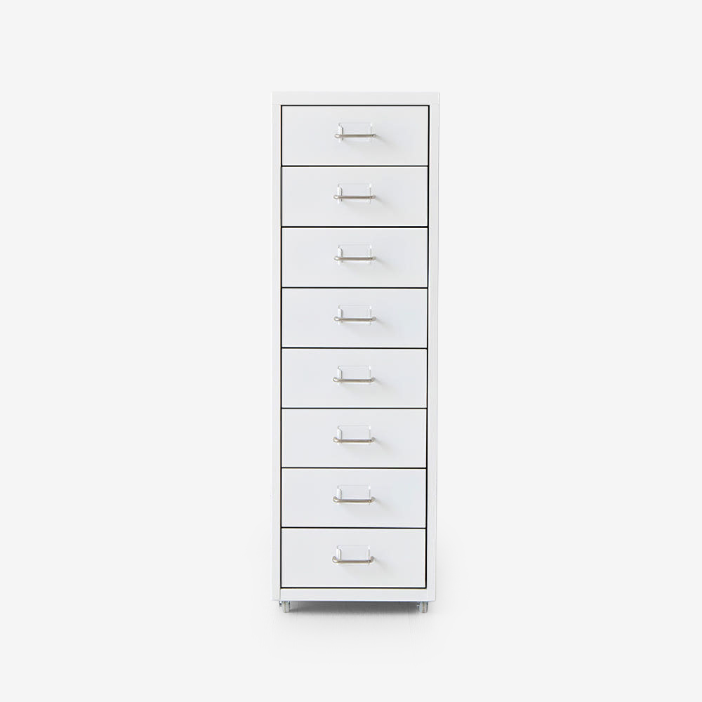 피하 서랍장 280X410X890MM, 8단, 화이트 6053.6125 - 메인 이미지