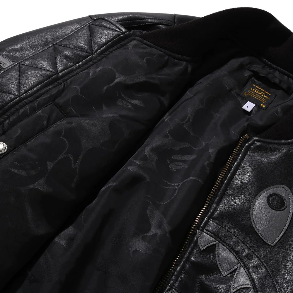 베이프 자켓 SHARK BOMBER JACKET 1L70-141-308 - 상세 이미지 3