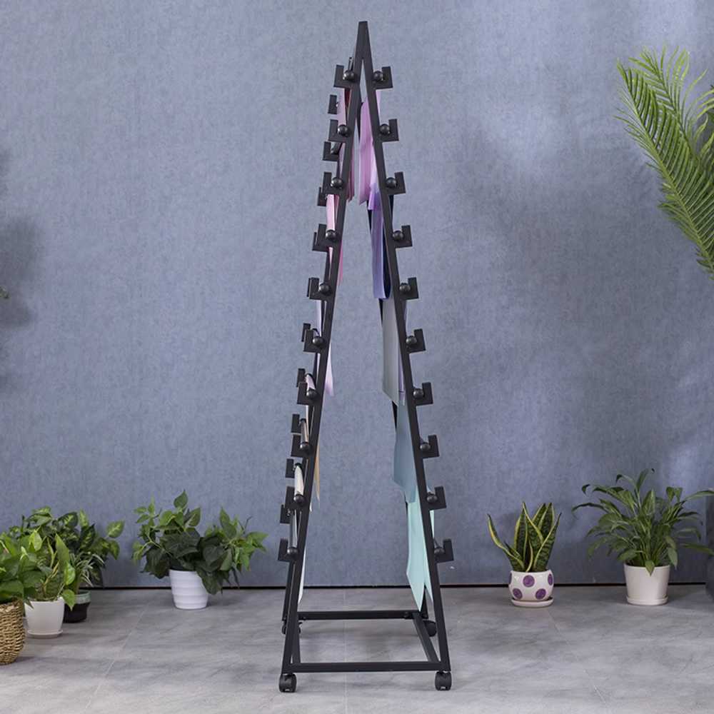 리본 정리대 리본걸이 행거 꽃집 테이프 포장 공방 80x40x160cm 단면 - 상세 이미지 3