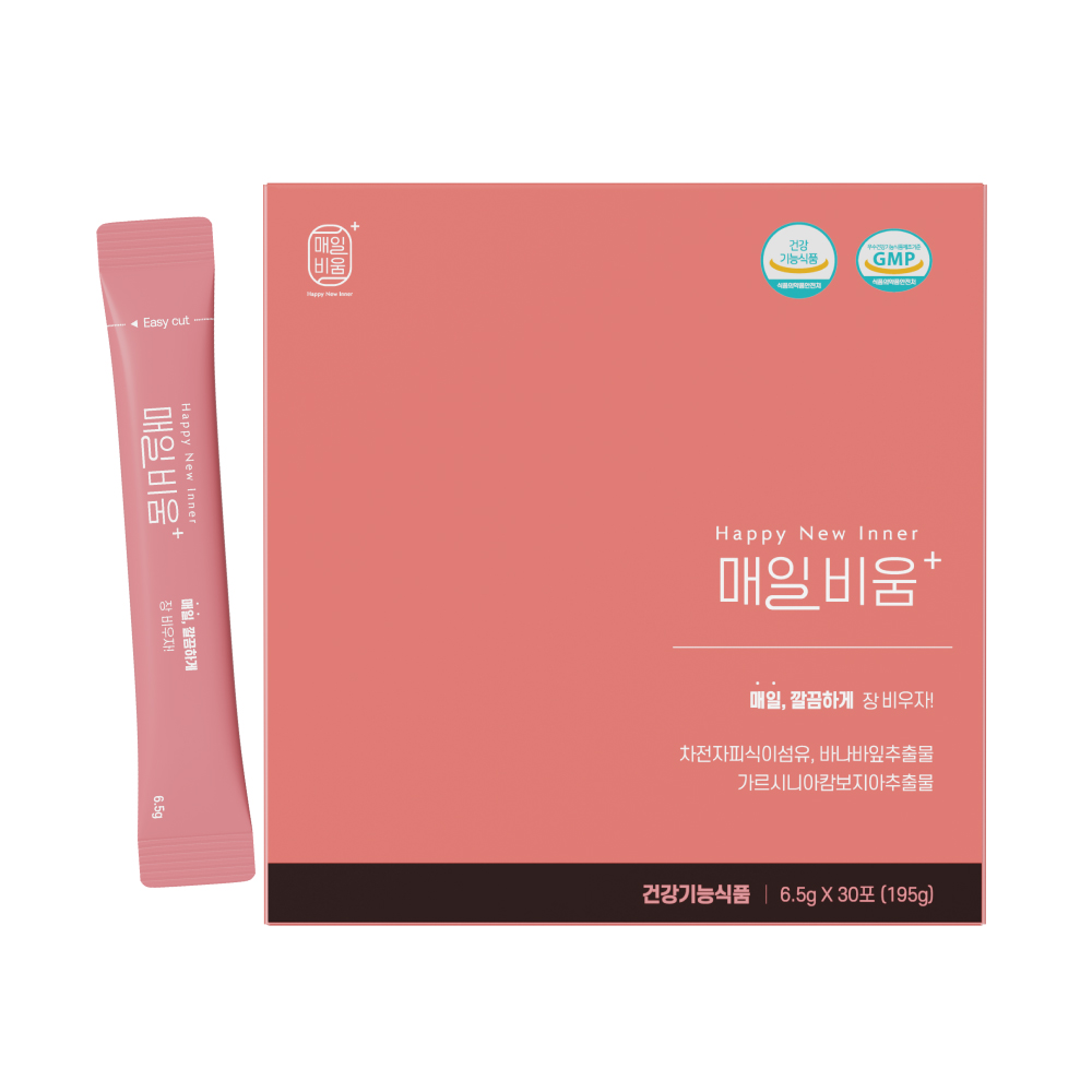 엘피지오 매일비움 플러스 차전자피 식이섬유 가르시니아 변비 혈당 다이어트 6.5g, 30개 - 메인 이미지