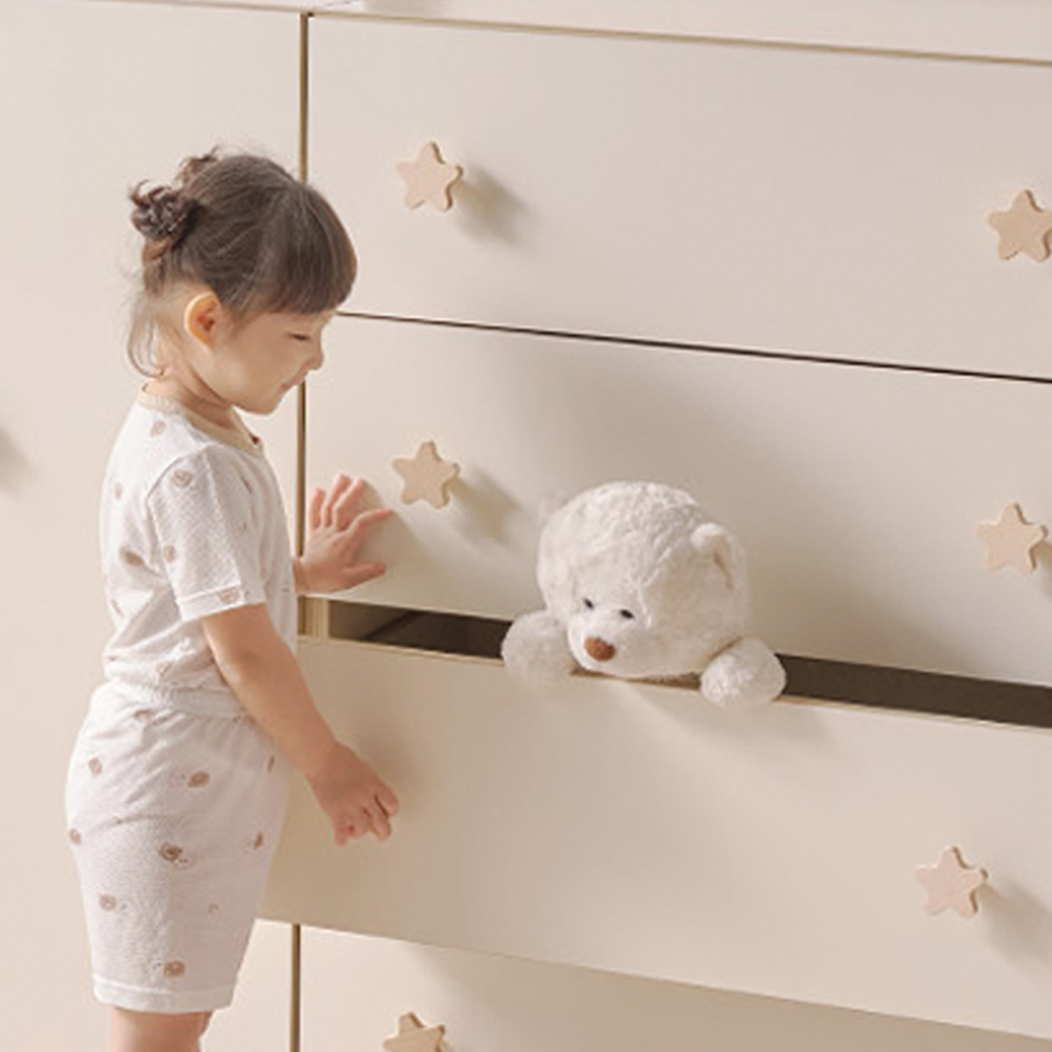 아기 서랍장 유아 옷 서랍장 베이비 아기 옷장 베이비장 800x500x1050, 내추럴콤비