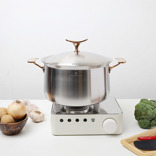베세머 오리진 통5중 316스텐 냄비 인덕션 밀폐유 전골 찌개 / 24cm, 양수냄비 - 상세 이미지 3
