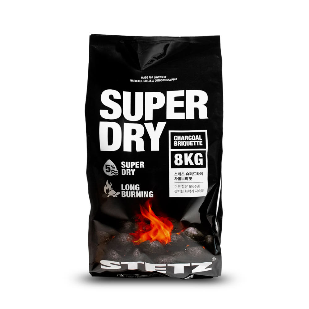스테츠 스테츠 슈퍼 드라이 차콜 브리켓 바베큐숯 코코넛숯 8kg