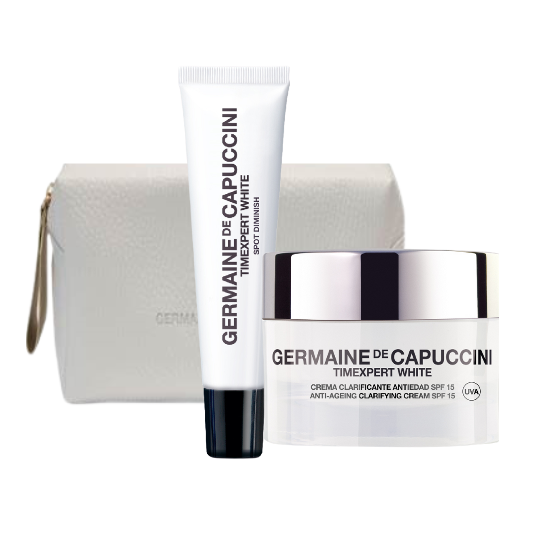 공구핫딜 카푸치니 타임엑스퍼트 안티에이징 클래리파잉 spf15 크림50ml+스팟디미니쉬15ml+파우치 - 상품 이미지
