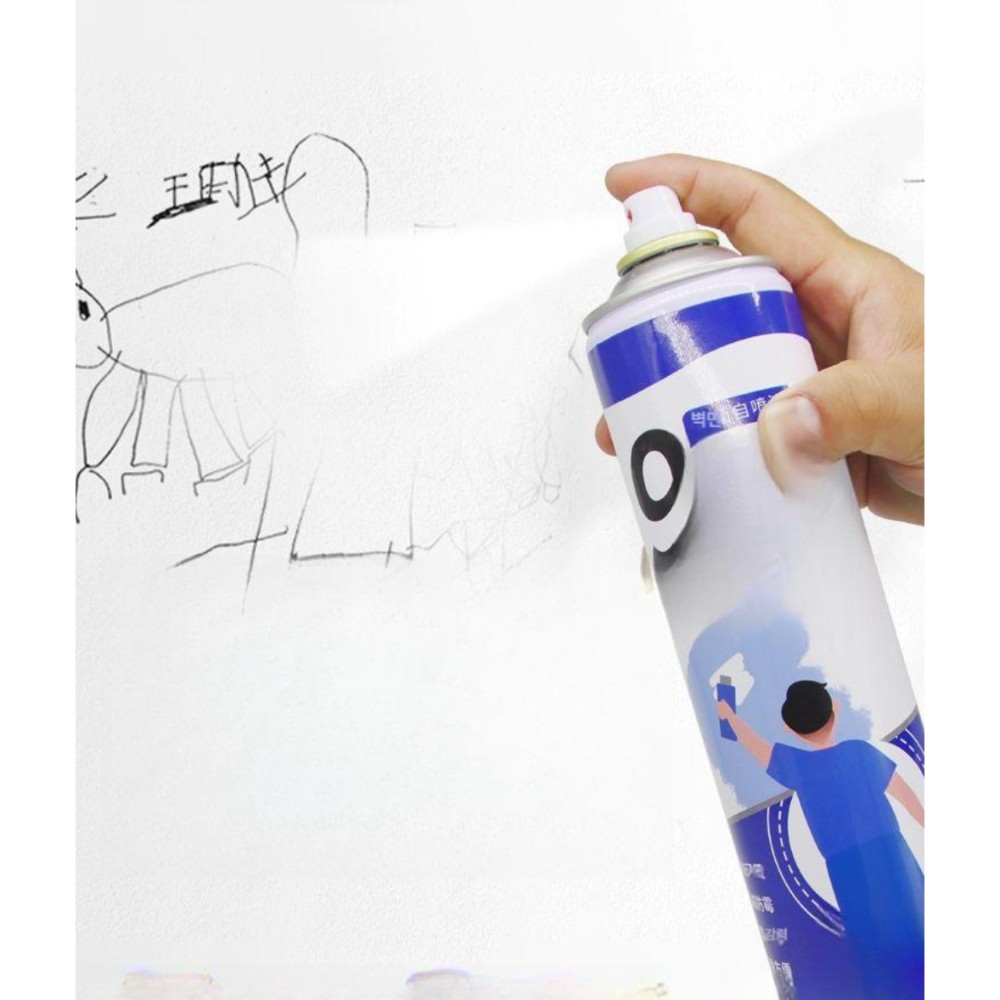 셀프탄성코트 스프레이 DIY 벽 탄성코트 결로방지 A 천공 벽 보수 페이스트 250g 1병 - 상품 이미지