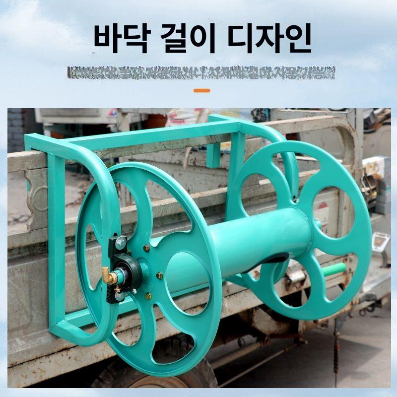 이동식 호스릴 줄꼬임방지 호스 감는기계 워터릴 A자형 100m 호스 릴 본체만 - 상세 이미지 3
