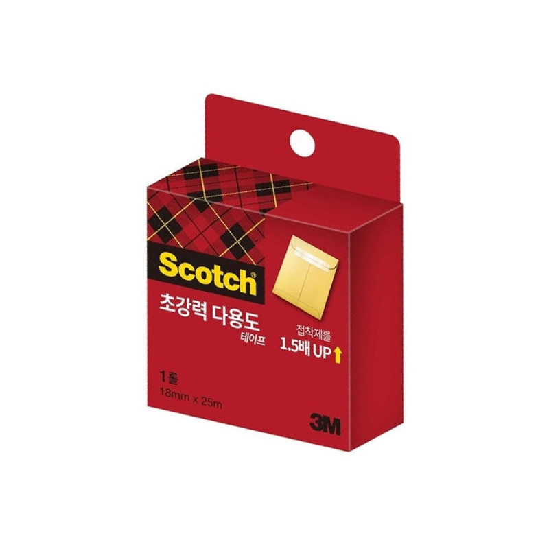 3M 스카치 초강력 다용도 테이프 리필3+1 SH1825R (18x25M) - 상품 이미지