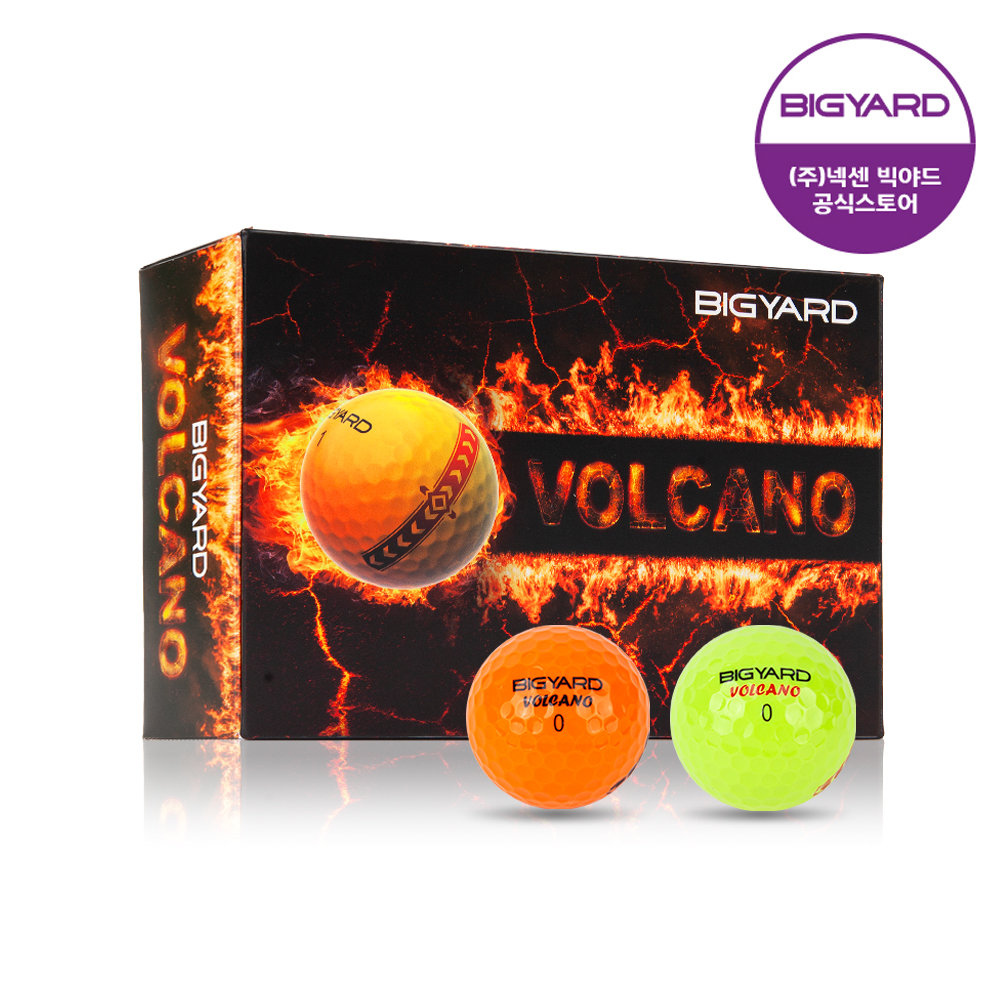 넥센 빅야드 볼케이노 3피스 고반발 비거리 골프공 12구 컬러볼 제품 이미지