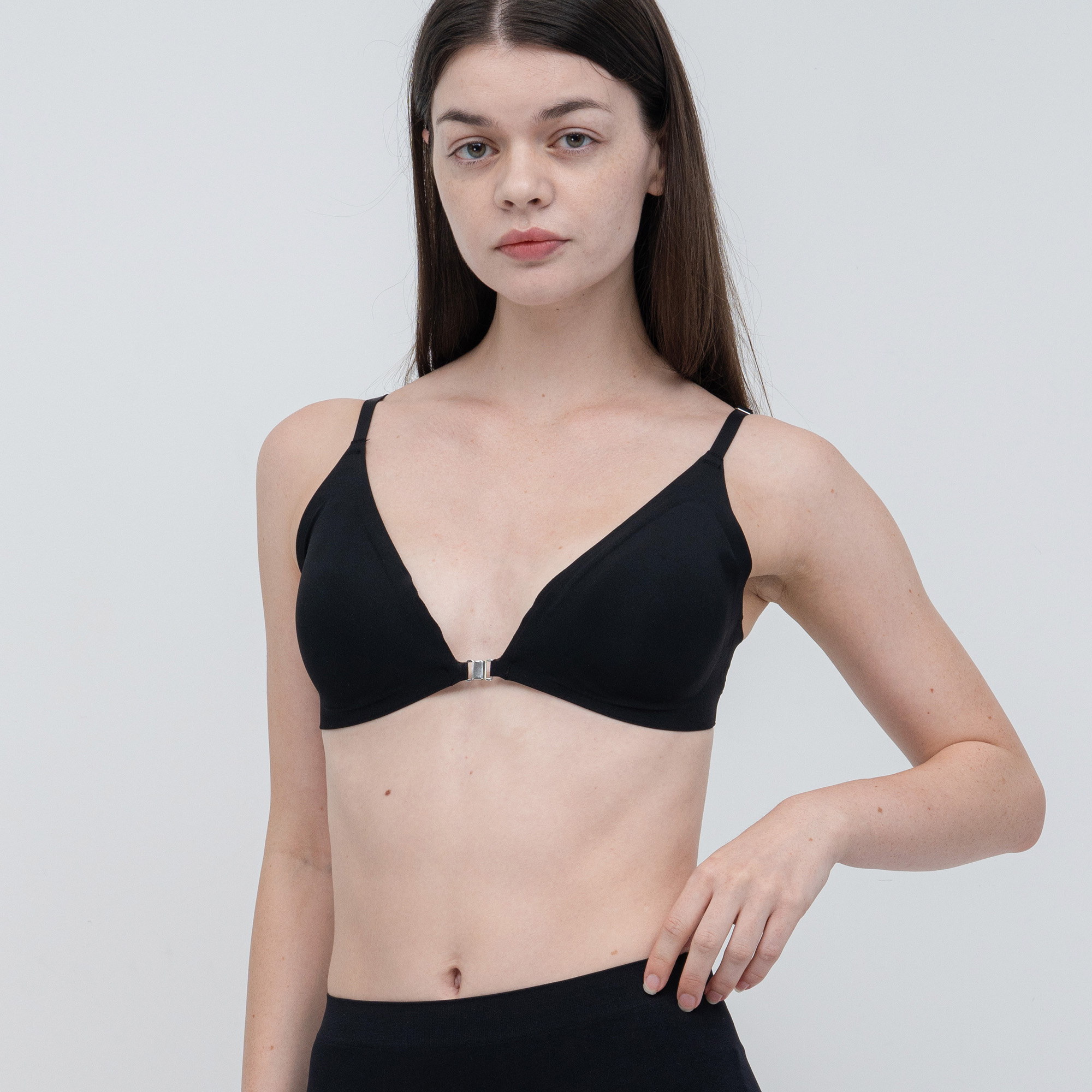 백포인트 마그넷 앞후크 속옷 심리스 브래지어 노와이어 수면브라 브라 탑 브라렛