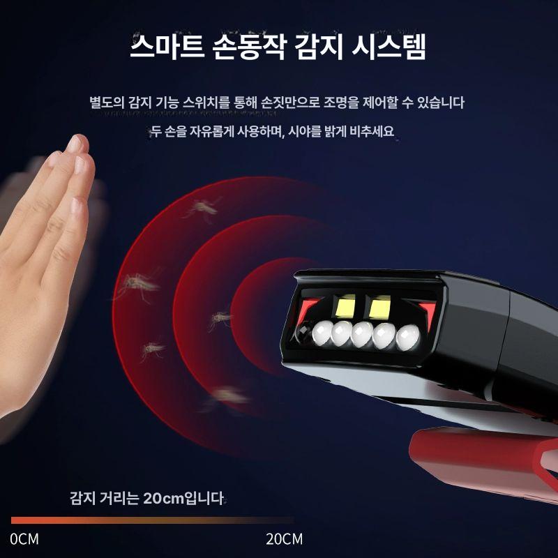 센서 캡라이트 대용량 헤드랜턴 방수 장수명 장시간 배터리 강력한빛48시간 75g - 상세 이미지 5