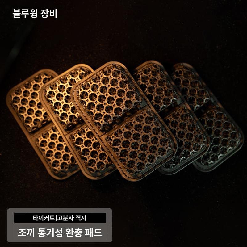 헬멧 쿨링 이너 패드 전술 팀웬디 옵스코어 호환 냉감 전술 조끼 통기성 쿠션 패드 4개입 - 상세 이미지 2