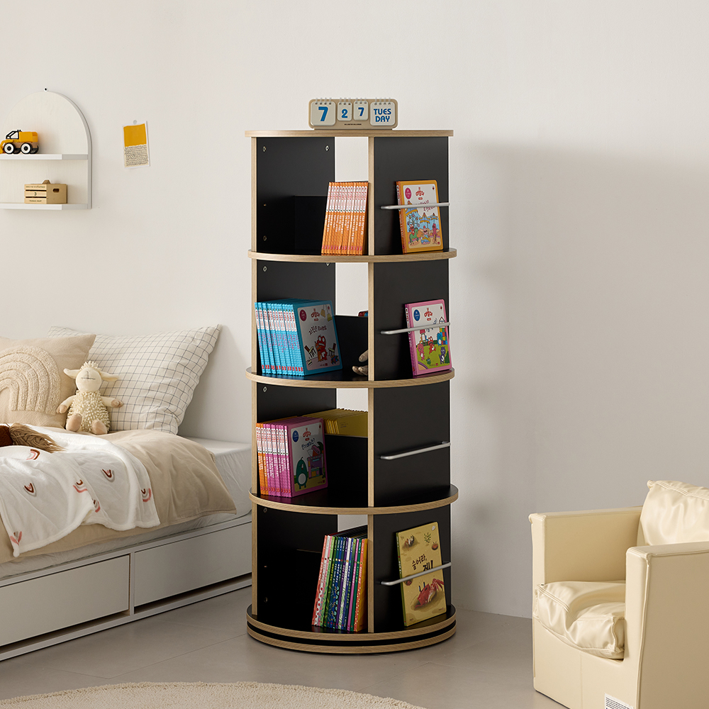 루엔 회전책장 유아 어린이 아기 전면 책장