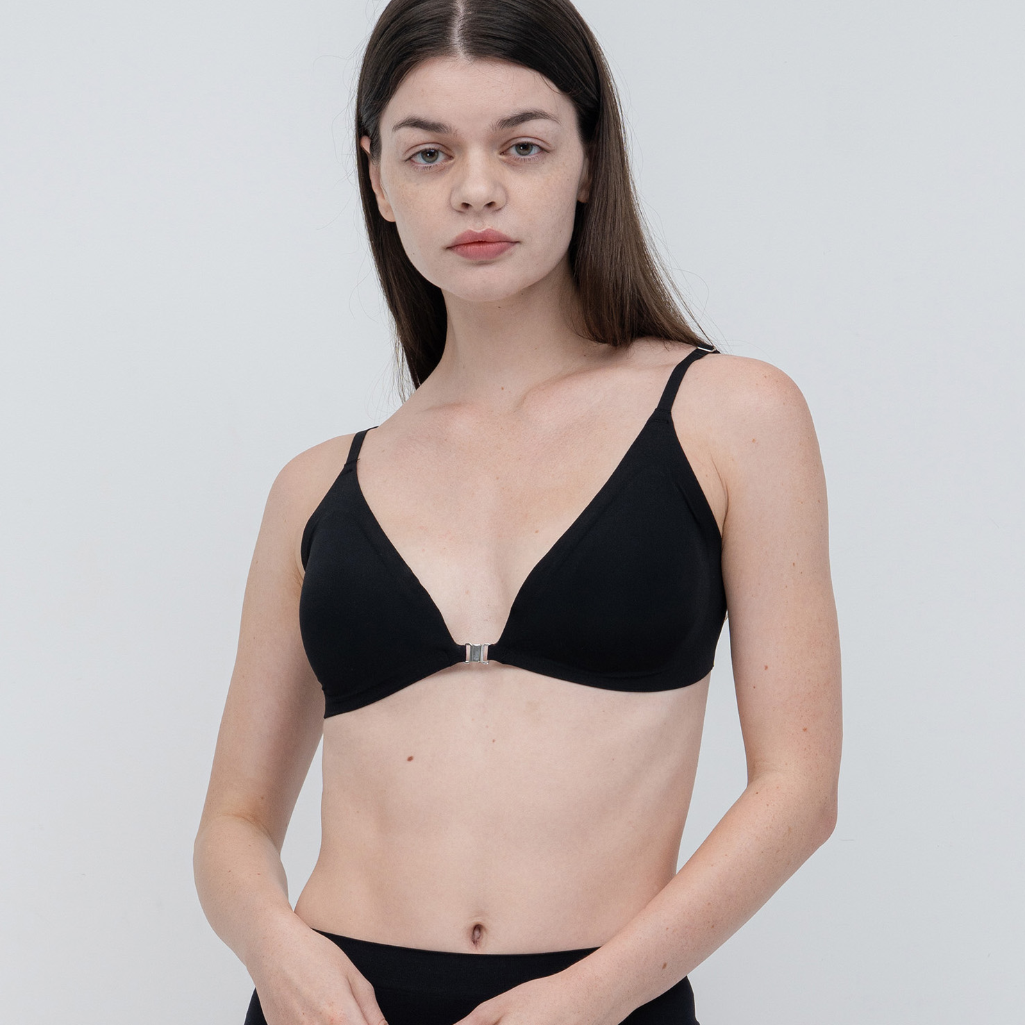 백포인트 마그넷 앞후크 속옷 심리스 브래지어 노와이어 수면브라 브라 탑 브라렛