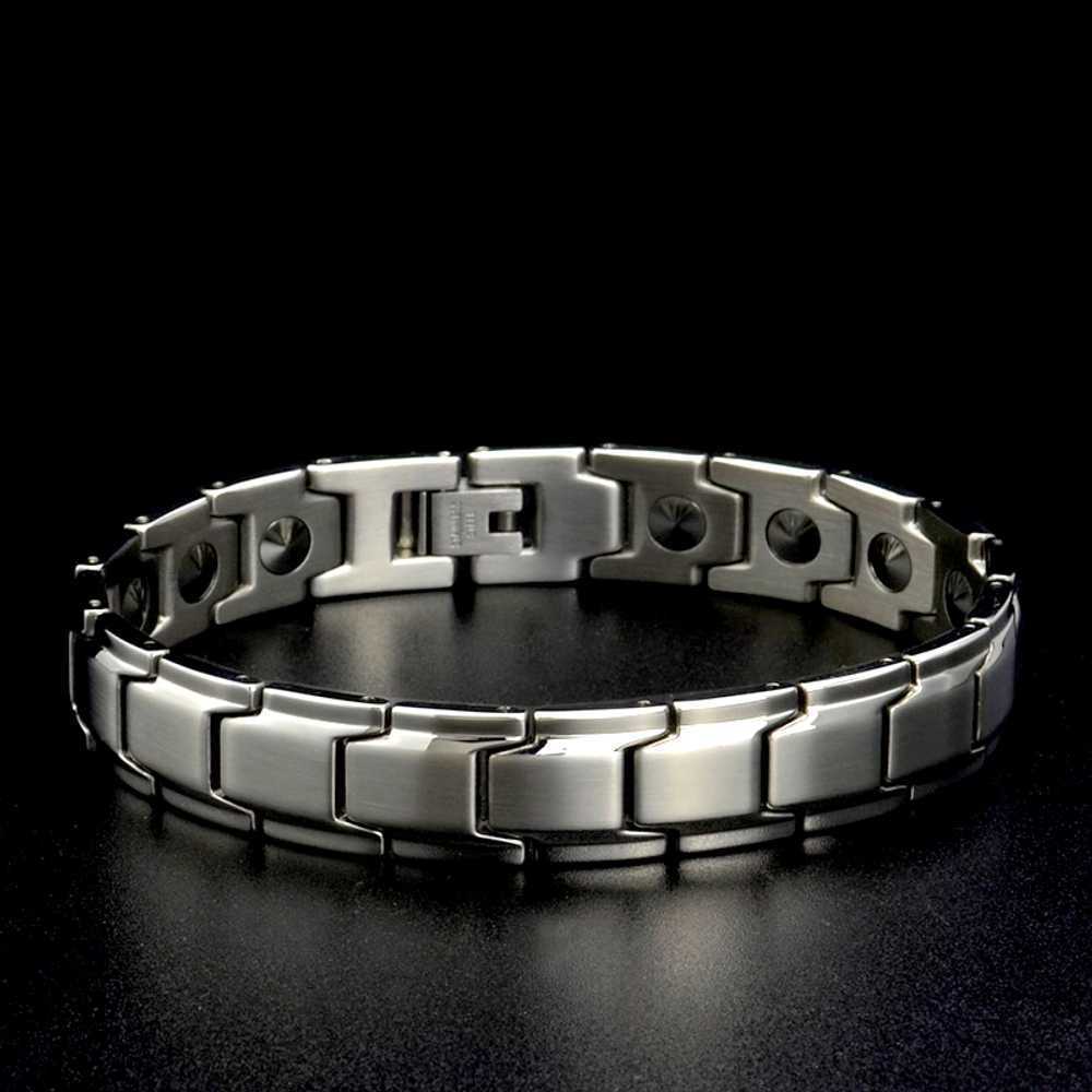 게르마늄 팔찌 티타늄 효과적인 건강 순도 12mm - 상품 이미지