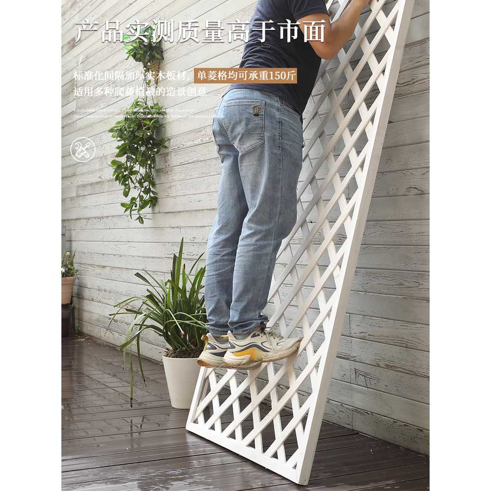 나무울타리 펜스 부식방지 가림막 원목 가든 옥외 180x60cm 탄화갈색 - 상세 이미지 5