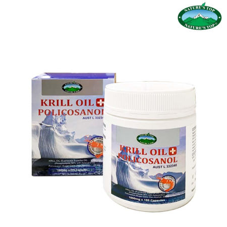 네이쳐스탑 [해외]호주 네이쳐스탑 크릴오일 플러스 폴리코사놀 180 캡슐 인지질 56% 함유